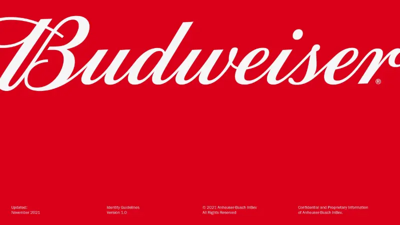 Guía de estilo de Budweiser - Manual de branding elegante