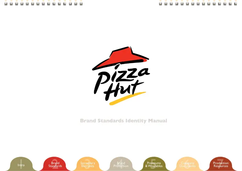 Guía de estilo de Pizza Hut - Manual de identidad corporativa